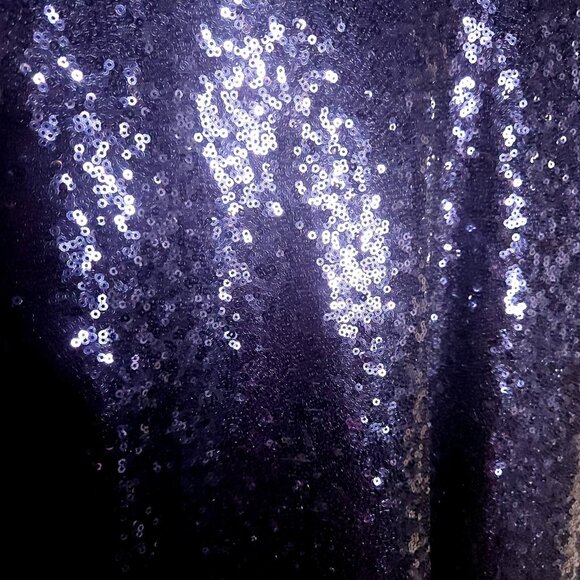 Lulus Womens Plus Navy Blue Short Sleeve Sequin Dress 2X - Picture 3 of 7